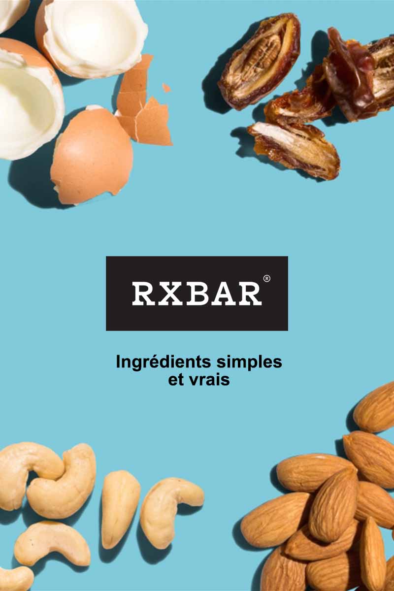 RXBAR logo with ingredients