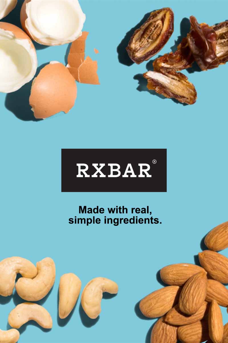 RXBAR logo with ingredients